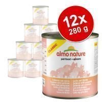 Almo Nature Classic -säästöpakkaus: 12 x 280 g - kana & katkarapu