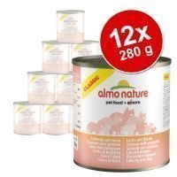 Almo Nature Classic -säästöpakkaus: 12 x 280 g - kana & lohi