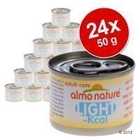 Almo Nature Light -säästöpakkaus 24 x 50 g - 2 makua