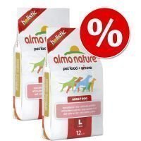 Almo Nature -säästöpakkaus - 2 x 12 kg Adult Large Lamb & Rice