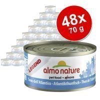 Almo Nature -säästöpakkaus: 48 x 70 g - Legend: tonnikala & katkarapu