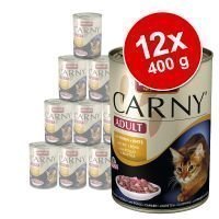 Animonda Carny -säästöpakkaus 12 x 400 g - naudanliha-siipikarjalajitelma