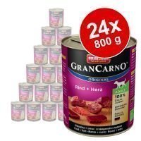 Animonda GranCarno Original Adult -säästöpakkaus 24 x 800 g - nauta & lammas