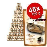 Animonda Rafiné Soupé -säästöpakkaus 48 x 100 g - Adult: siipikarjaa & nautaa juustokastikkeessa
