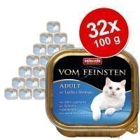 Animonda vom Feinsten Mare -säästöpakkaus 32 x 100 g - lohi & katkarapu