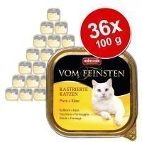 Animonda vom Feinsten for Neutered Cats 36 x 100 g - Mix II: kalkkuna + kalkkuna & lohi