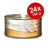 Applaws-säästöpakkaus 24 x 156 g - kananrinta & juusto