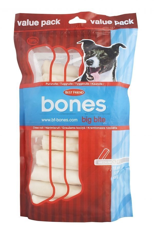 Best Friend Bones 12 Cm Pururulla Vaalea 18 Kpl