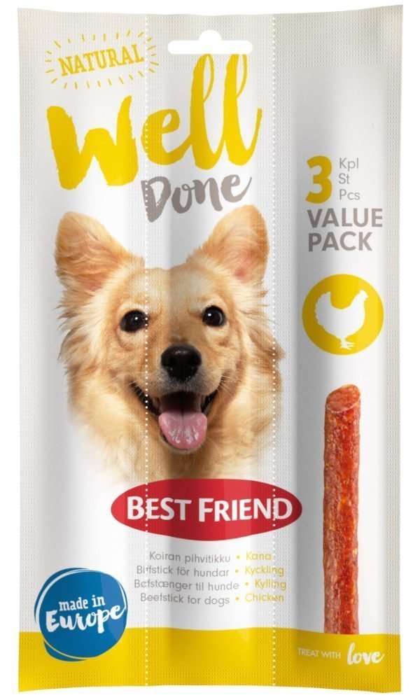 Best Friend Welldone 45 G Pihvitikku 3-Pack