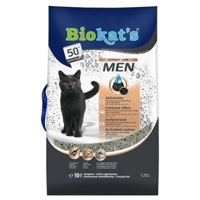 Biokat´s Men -kissanhiekka - säästöpakkaus: 2 x 10 l