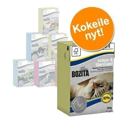 Bozita Feline -kokeilupakkaus 6 x 190 g - monta makua