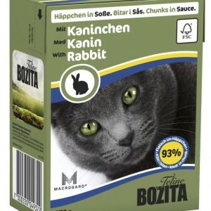 Bozita Kaninlihaa Sisältävät Bozita Feline Palat Kastikkeessa 16 X 370 G