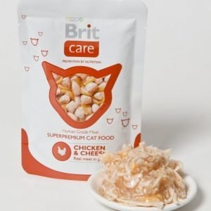 Brit Care Cat Chicken Cheese Pouch 24x80g