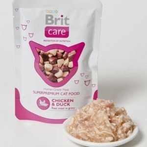 Brit Care Cat Chicken Duck Pouch 24x80g