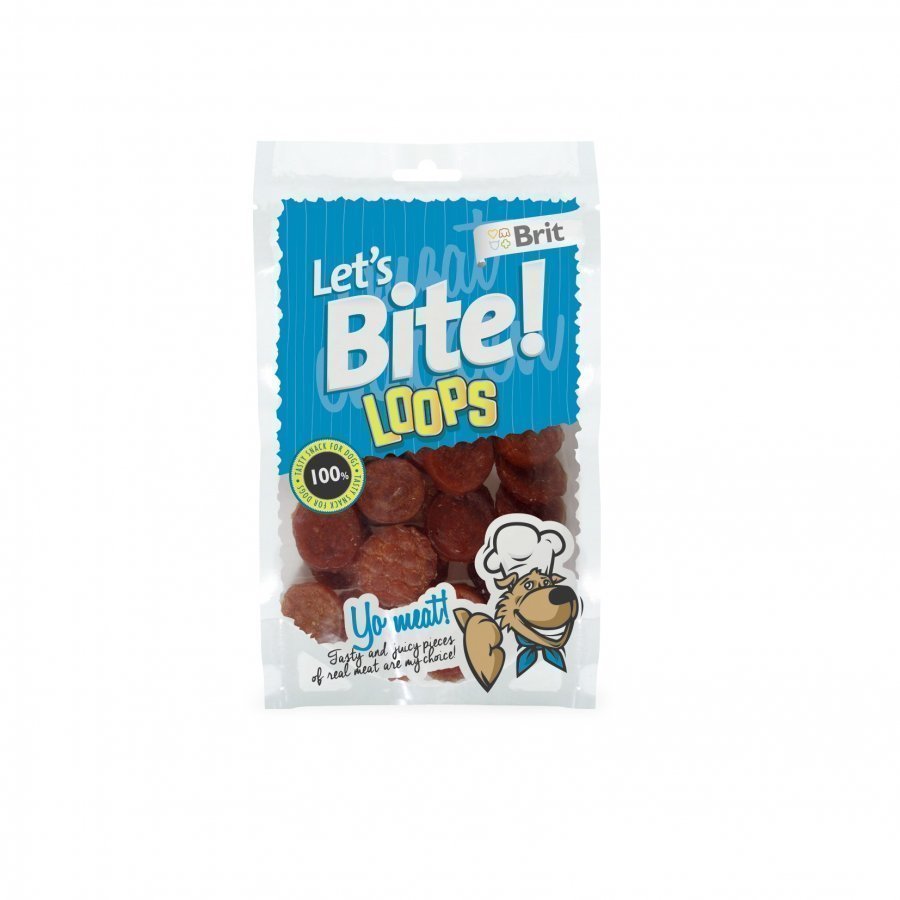 Brit Let's Bite Chicken Loops 80g