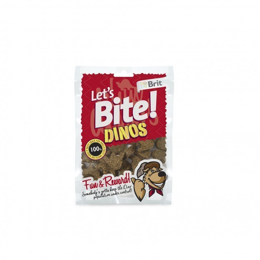 Brit Let's Bite Dinos Lamb 150g