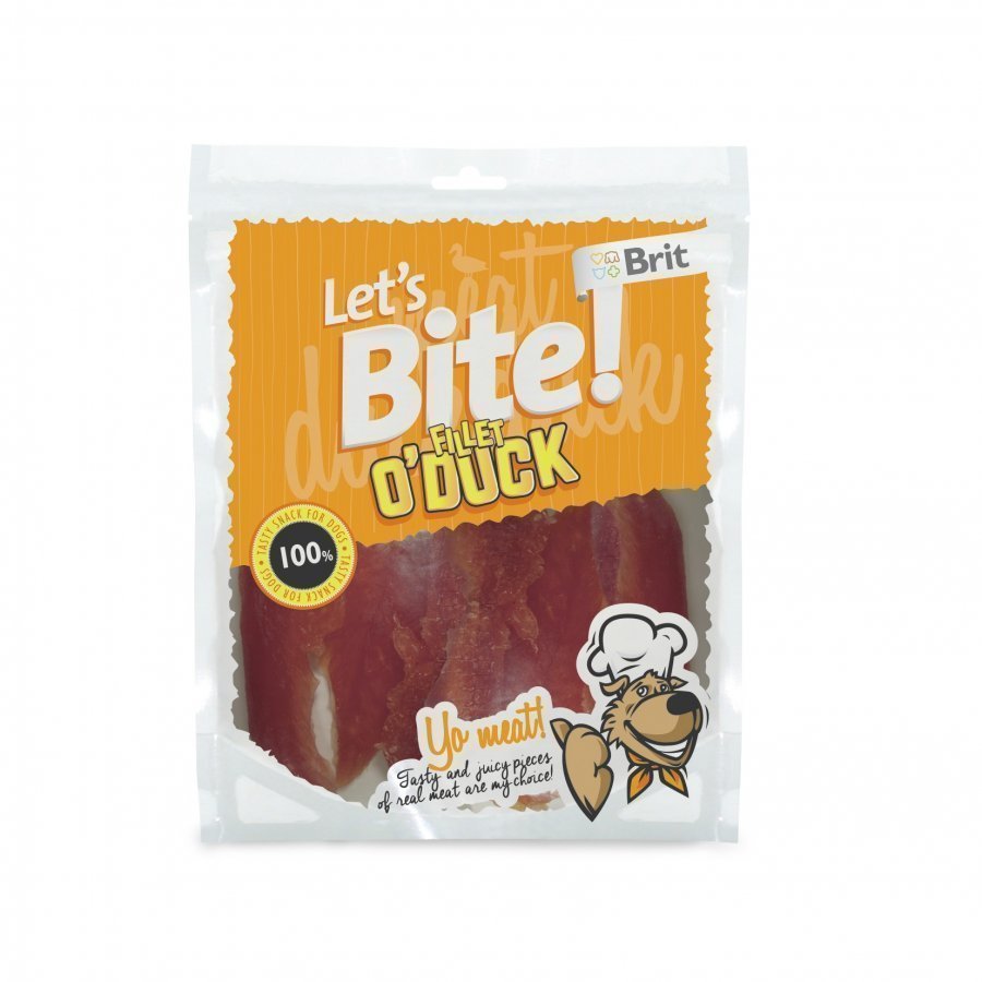 Brit Let's Bite Fillet O Duck Storpack 400 G