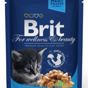 Brit Premium Cat Kitten Chicken Chunks 24x100g