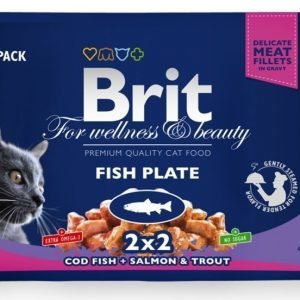 Brit Premium Cat Multipack Fish Plate 4x100g