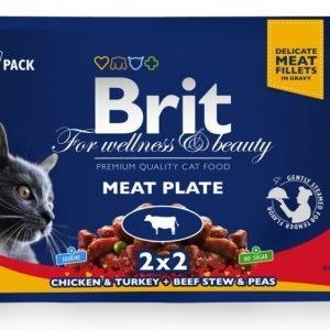 Brit Premium Cat Multipack Meat Plate 4x100g