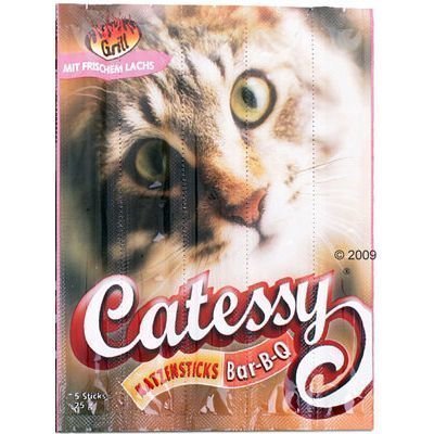 Catessy BBQ Sticks - säästöpakkaus: 45 x lohi