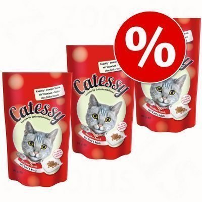 Catessy Snacks -säästöpakkaus 3 x 65 g - lohi