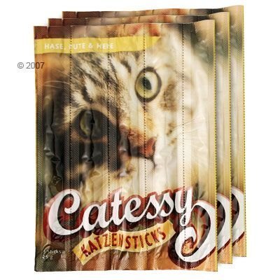 Catessy Sticks - säästöpakkaus: 45 x siipikarja & maksa