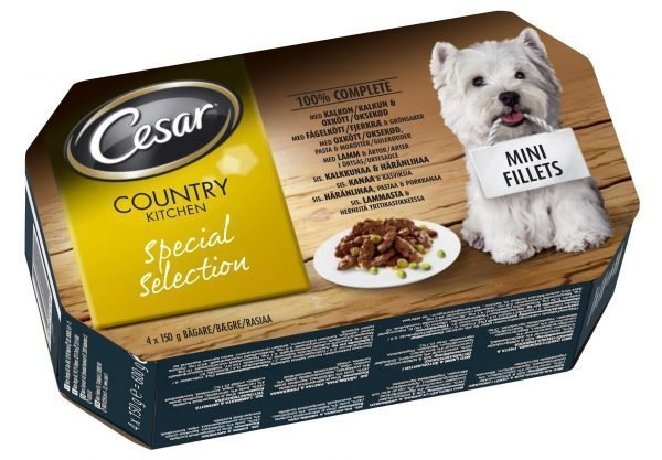 Cesar Country 4 X 150 G Special Selection -pakkaus