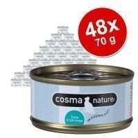 Cosma Nature -säästöpakkaus 48 x 70 g - kana & juusto