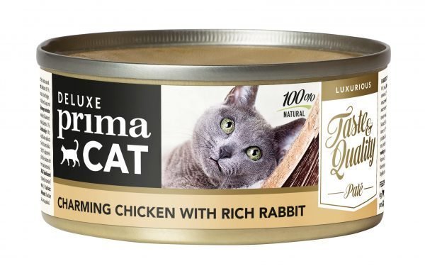 Deluxe Primacat Kanaa Ja Jänistä Paté 80 G Annosateria