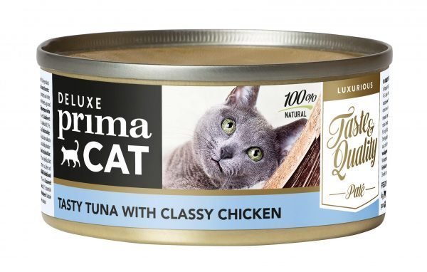 Deluxe Primacat Tonnikalaa Ja Kanaa Paté 80 G Annosateria