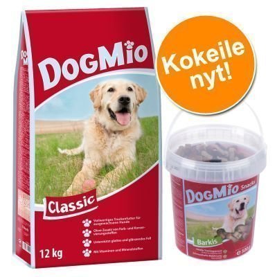DogMio-kokeilupakkaus: Classic 12 kg + Barkis 500 g - DogMio Classic + Barkis