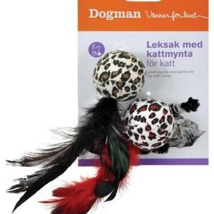 Dogman Höyhensomisteinen Leopardipallo 2 Kpl / Pakkaus