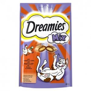 Dreamies Kissanruoka 60 G Mix Kana&Ankka