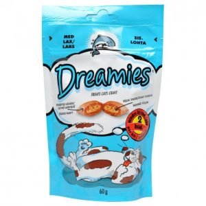 Dreamies Kissanruoka 60g Lohi