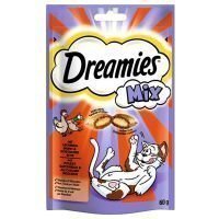 Dreamies Mix 60 g - säästöpakkaus: lohi ja juusto (6 x 60 g)