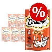 Dreamies-säästöpakkaus 6 x 55 / 60 / 180 g - Mr. Fell-Tastisch (6 x 55 g)