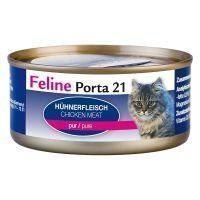 Feline Porta 21 -kissanruoka 6 x 156 g - Sensitive: kana & riisi