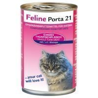 Feline Porta 21 -kissanruoka 6 x 400 g - tonnikala & aloe