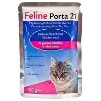 Feline Porta 21 -tuorepussit 6 x 100 g - tonnikala & katkarapu