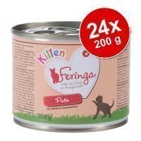 Feringa Kitten -säästöpakkaus 24 x 200 g - kana & vasikka