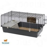 Ferplast Rabbit 100 -pieneläinhäkki - harmaa: P 95 x L 57 x K 46 cm