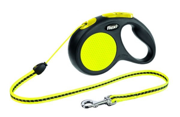 Flexi Neon Reflect Talutin S / 12kg 5m Pyöröpunos