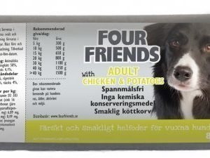 Four Friends Koira Lihamakkara Adult Chicken 12x800g