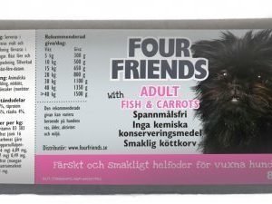 Four Friends Koira Lihamakkara Adult Fish 12x800g