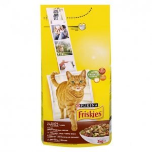 Friskies Kissanruoka 2kg Adult Nauta-Kana-Kasvis