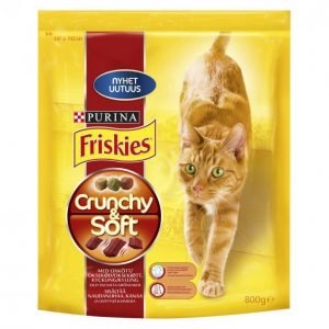 Friskies Kissanruoka 800g Crunchy & Soft Liha