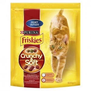 Friskies Kissanruoka 800g Crunchy & Soft Liha