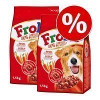 Frolic-säästöpakkaus: 2/3 pussia - Soft & Crispy with Beef (3 x 3 kg)