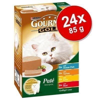 Gourmet Gold -säästöpakkaus pussiruoat 24 x 85 g - Paté